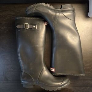 Hunter Women's Black Waterproof Boots